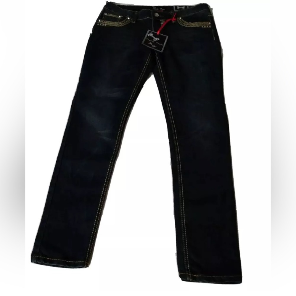 EIGHTY EIGHT Women’s/Juniors Bling Pockets Perfect Jeans size 9